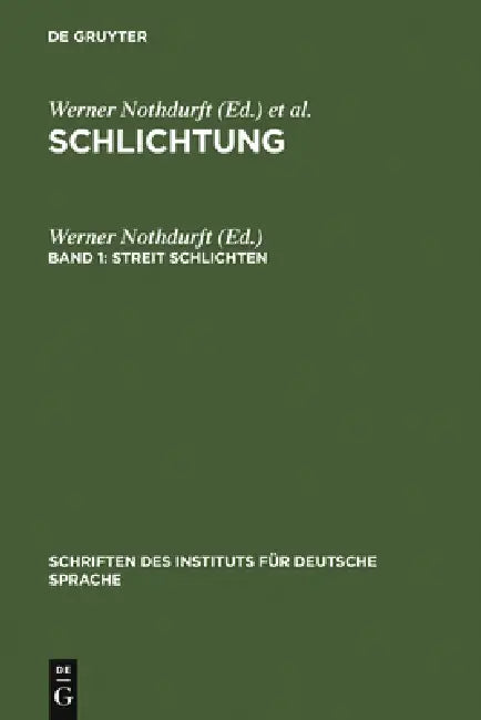 Streit schlichten by Werner Nothdurft