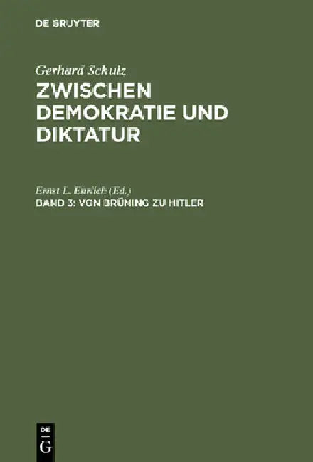 Von Brüning Zu Hitler: Der Wandel Des Politischen Systems in Deutschland 1930-1933 by Gerhard Schulz