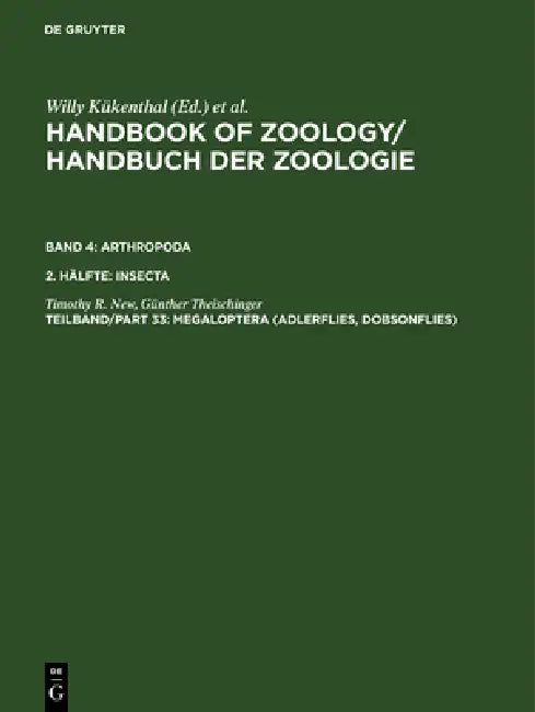 Megaloptera (Adlerflies, Dobsonflies) by Timothy R. New, Günther Theischinger
