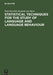 Statistical Techniques for the Study of Language and Language Behaviour by Toni Rietveld, Roeland Van Hout