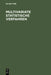 Multivariate statistische Verfahren by Ludwig Fahrmeir, Alfred Hamerle, Gerhard Tutz