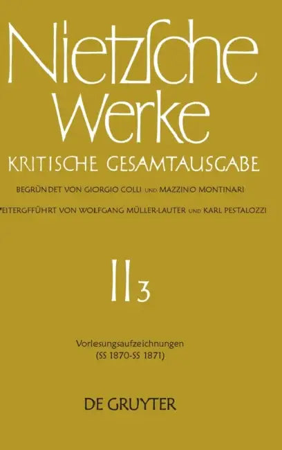 Vorlesungsaufzeichnungen (SS 1870 - SS 1871) by No Contributor