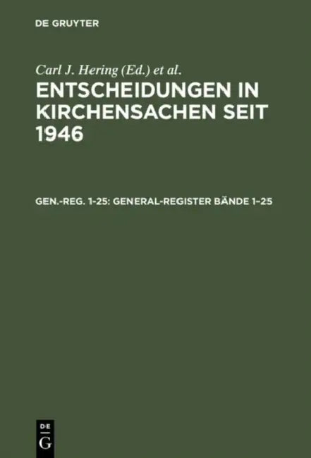 General-Register Bände 1-25 by No Contributor