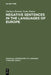 Negative Sentences in the Languages of Europe by Giuliano Bernini, Paolo Ramat