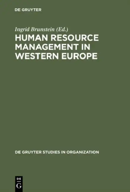 Human Resource Management in Western Europe by Ingrid Brunstein