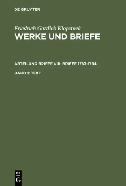 Text by Helmut Riege, Friedrich Gottlieb Klopstock, Elisabeth Höpker-Herberg