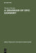 A Grammar of Epic Sanskrit by Thomas Oberlies