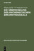 Die Überwindung des mathematischen Erkenntnisideals by Brigitta-Sophie Von Wolff-Metternich