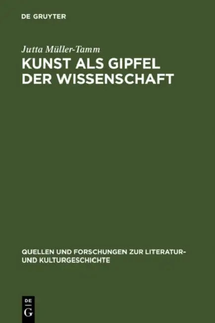 Kunst als Gipfel der Wissenschaft by Jutta Müller-Tamm