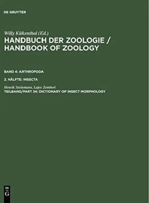Dictionary of Insect Morphology by Henrik Steinmann, Lajos Zombori