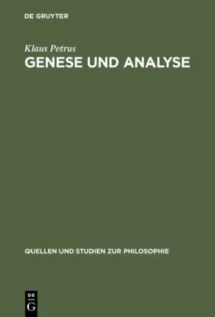Genese Und Analyse by Klaus Petrus
