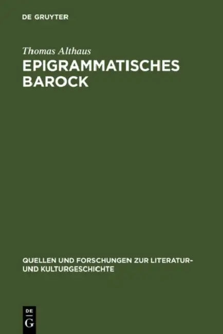 Epigrammatisches Barock by Thomas Althaus