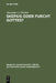 Skepsis Oder Furcht Gottes? by Alexander A. Fischer