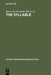 The Syllable by H. C. Van De Hulst, Nancy Ritter
