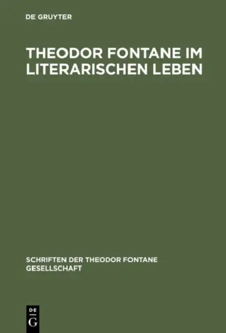 Theodor Fontane im literarischen Leben by Roland Berbig, Bettina Hartz
