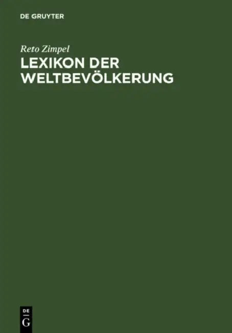 Lexikon Der Weltbevolkerung by Heinz-Gerhard Zimpel