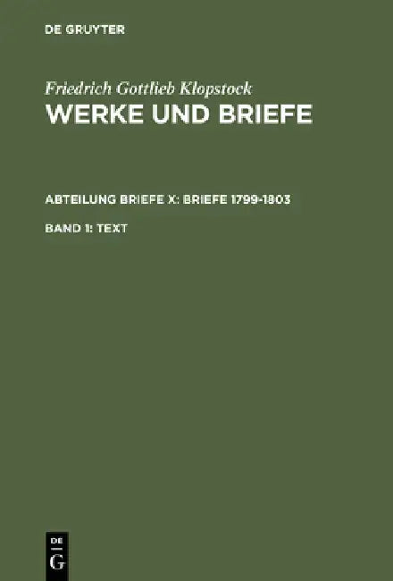 Text by Rainer Schmidt, Friedrich Gottlieb Klopstock, Elisabeth Höpker-Herberg