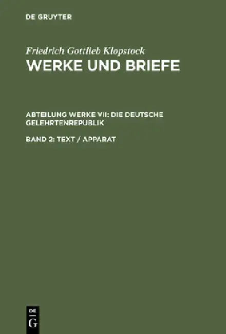 Text / Apparat by Klaus Hurlebusch