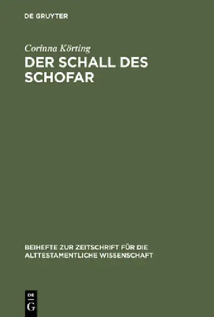 Der Schall des Schofar by Corinna Körting