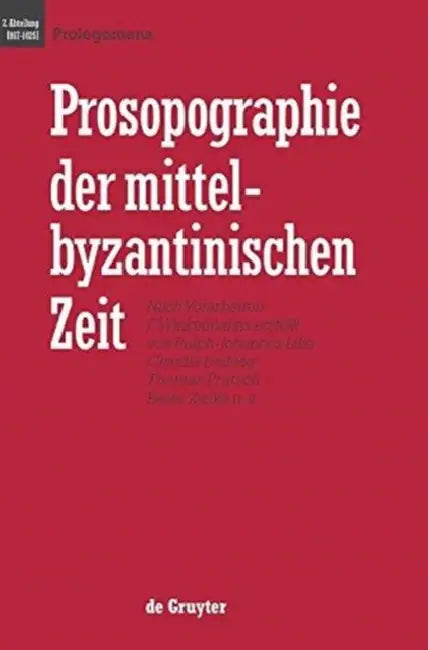 Prolegomena by Ralph-Johannes Lilie