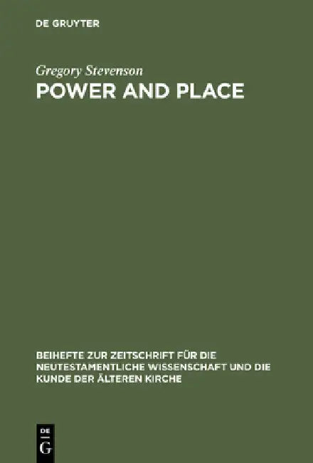 Power and Place by Gregory Stevenson