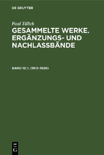 I. (1919-1920) by Erdmann Sturm