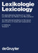 Lexikologie / Lexicology. 2. Halbband by D. Alan Cruse, Franz Hundsnurscher, Michael Job