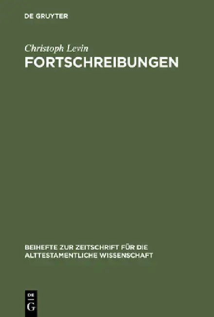 Fortschreibungen by Christoph Levin