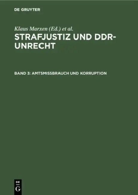 Amtsmissbrauch und Korruption by Willi Fahnenschmidt, Petra Schäfter