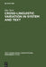 Cross-Linguistic Variation in System and Text: A Methodology for the Investigation of Translations and Comparable Texts by Elke Teich