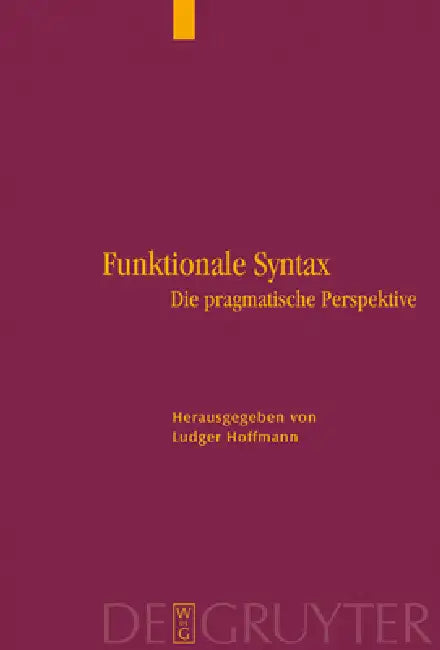 Funktionale Syntax by Ludger Hoffmann