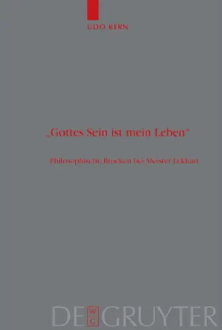 "Gottes Sein ist mein Leben" by Udo Kern
