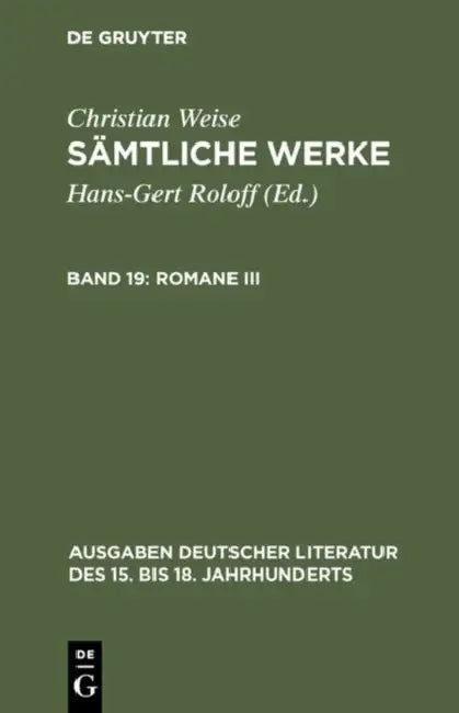 Romane III: [Der Politische Näscher] by Hans-Gert Roloff, Gerd-Hermann Susen