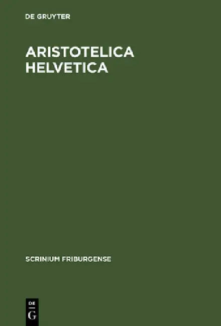 Aristotelica Helvetica by Carolus Lohr