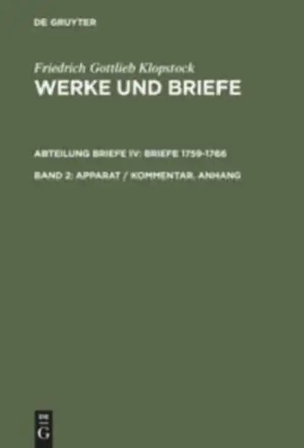 Apparat / Kommentar. Anhang by Adolf Beck, Karl L. Schneider, Hermann Tiemann