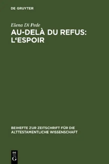 Au-delà du refus: l'espoir by Elena Di Pede