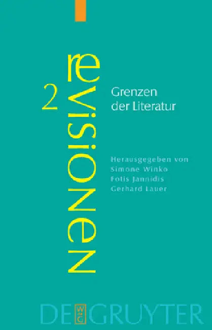 Grenzen der Literatur by Simone Winko, Fotis Jannidis, Gerhard Lauer
