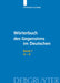 Worterbuch Des Gegensinns Im Deutshen: Band 1: A-G by Peter Rolf Lutzeier