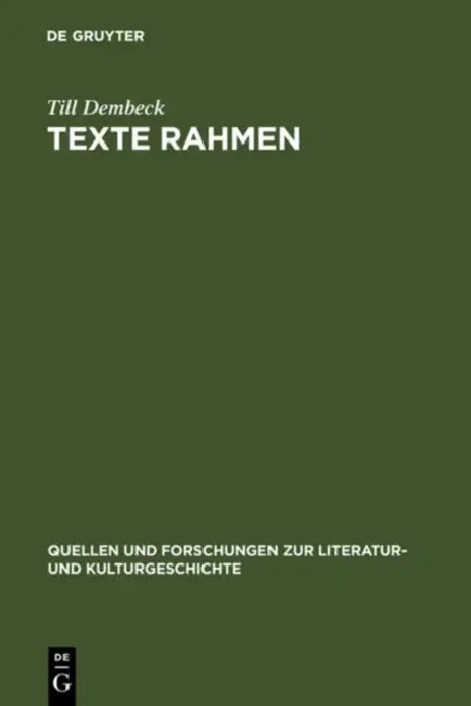 Texte rahmen by Till Dembeck