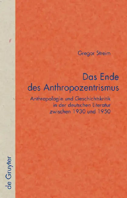 Das Ende des Anthropozentrismus by Gregor Streim