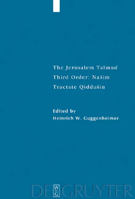 Tractate Qiddusin by Heinrich W. Guggenheimer
