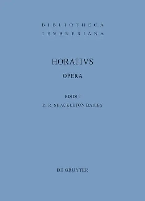 Opera by Horatius Flaccus, Quintus