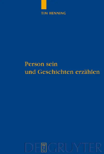 Person sein und Geschichten erzählen by Tim Henning