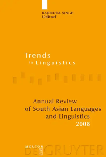 Annual Review of South Asian Languages and Linguistics: 2008 by Rajendra Singh