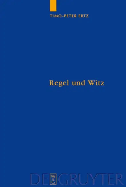 Regel und Witz by Timo-Peter Ertz