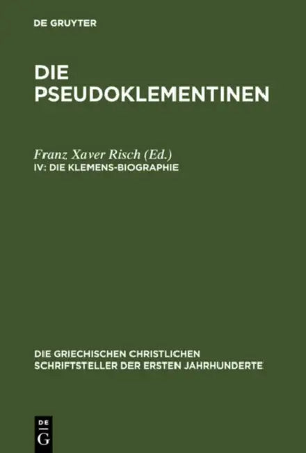 Die Klemens-Biographie by Franz Xaver Risch