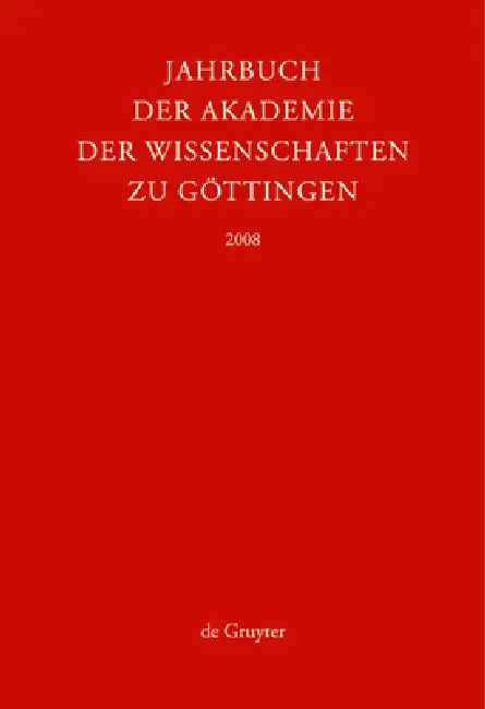 2008 by Akademie Der Wissenschaften