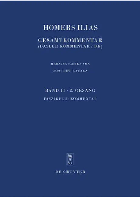 Gesamtkommentar by Claude Brügger, Magdalene Stoevesandt, Edzard Visser