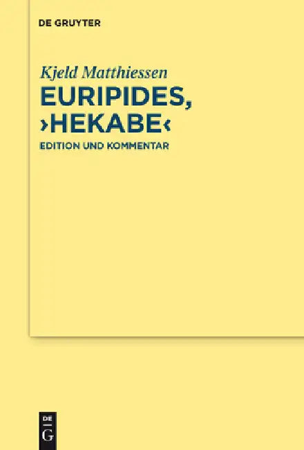 Euripides, "Hekabe" by Kjeld Matthiessen
