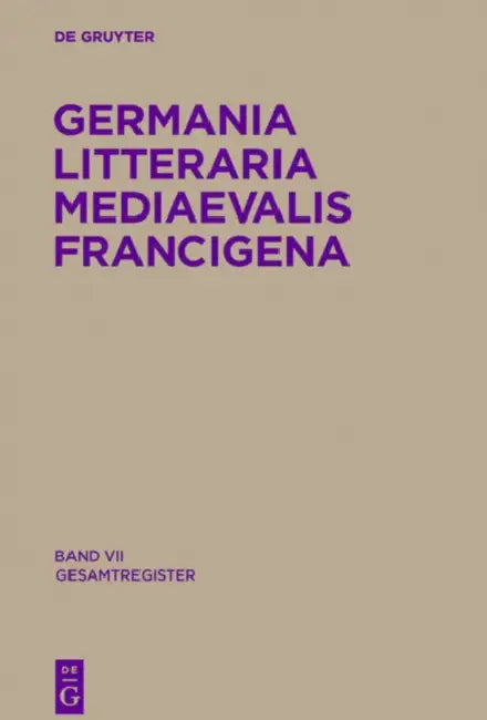 Gesamtregister by Réne (EDT)/ Claassens, Geert Henricus Marie (EDT)/ Knapp, Fritz Peter (EDT) Pérennec